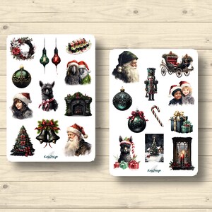 Sticker Set Weihnachten Gothik