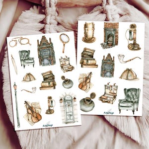 Sticker Set Sherlock Holmes