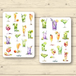 Set di adesivi per cocktail di frutta