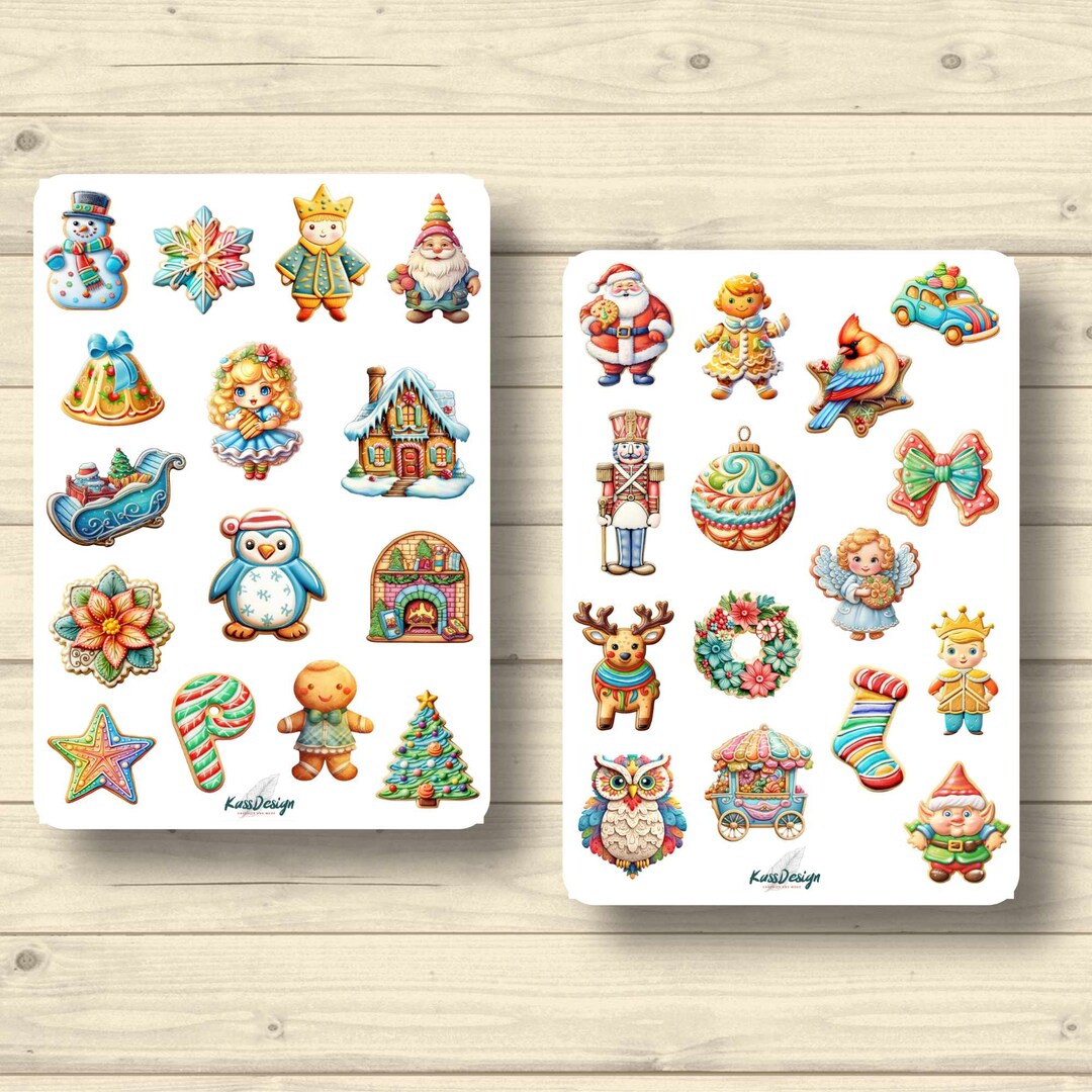 Stickers Christmas Cookies Christmas Cookies Pastries Baking Sugar ...