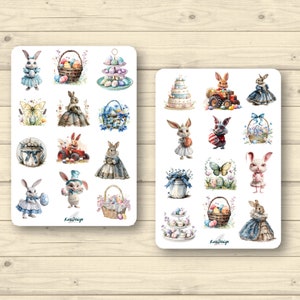 Sticker Set Ostern vintage lustig
