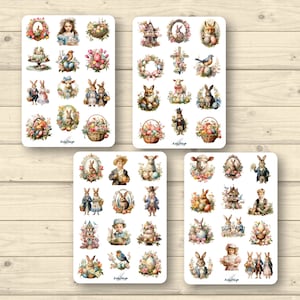 Sticker Set Oster Bundle vintage, 4 Bögen