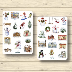 Sticker Set Weihnachten Winter