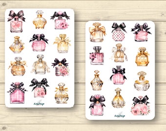 Sticker set perfume bottles