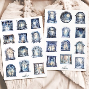 Sticker Set Winterfenster