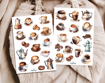 Sticker Set Coffee Love