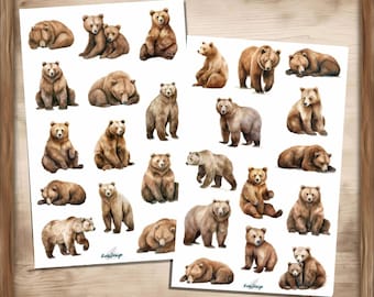 クマのステッカーセット