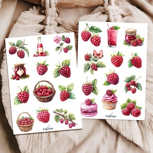 Sticker Set Himbeeren