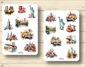 Sticker Set New York