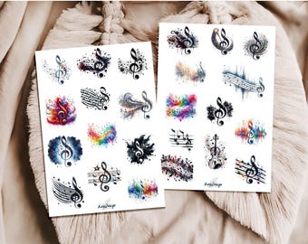 Notenschlüssel Schablone BA87 - Für Musik Noten Airbrush Basteln