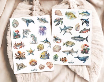 Sticker Set Sea Animals