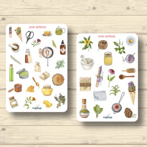 Sticker Set, Heim Apotheke, Aufkleber Planner Stickers, cute Scrapbooking Stickers