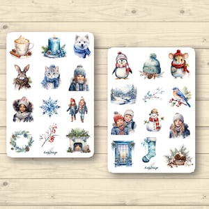 Sticker Set gemütliche Winterzeit