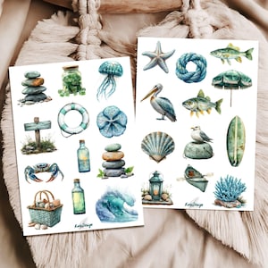 Set de pegatinas Costa y Mar