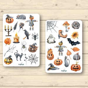 Ensemble d'autocollants Joyeux Halloween