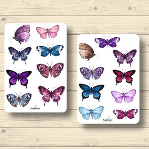 Sticker Set, Schmetterlinge