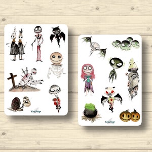 Sticker Set Halloween Comic