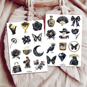 Set de pegatinas Black Spring Gothic