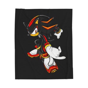 Shadow the Hedgehog game Blanket Gift for him and her