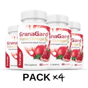 GranaGard Omega 5 granaatappelzaadolie, supplement voor hersengezondheid (bundel X4)