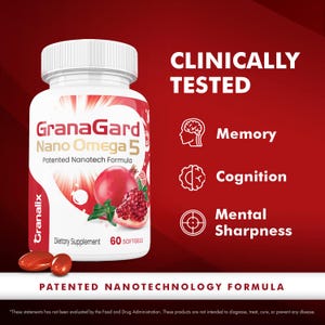 GranaGard Omega 5 Pomegranate Oil, Brain Health Supplement (60 Softgels) image 9