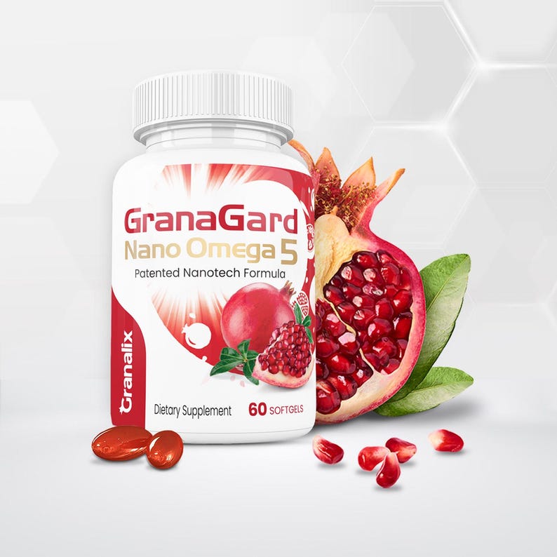GranaGard Omega 5 Pomegranate Oil, Brain Health Supplement (60 Softgels) image 3