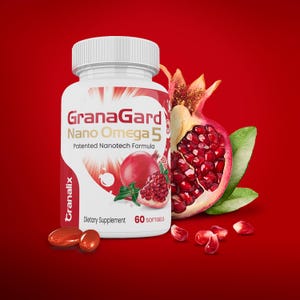 GranaGard Omega 5 Pomegranate Extract Oil, Nano Technology Brain Health Supplement for Focus,Brain Booster, Memory Supplements Brain Support