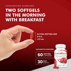 GranaGard Omega 5 Pomegranate Oil, Brain Health Supplement (60 Softgels) image 5