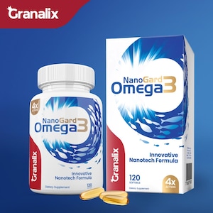 NanoGard® Omega-3 – Advanced Fish Oil with 4X Superior Absorption • Patented Nanotechnology • No Fishy Aftertaste • Scientifically Proven
