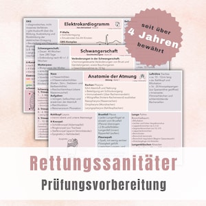 Rettungssanitäter Lernkarten Prüfungsvorbereitung | Rettungsdienst Ausbildung