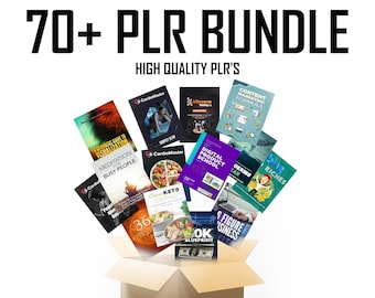 70+ PLR Ebooks Bundle: Resell Rights, Passive Income (Digital Download)