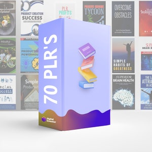 70+ Ebooks with resell rights - High Quality Plrs - Ready To Sell Ebooks - Mrr Ebooks - Plr courses - dfy - passive income