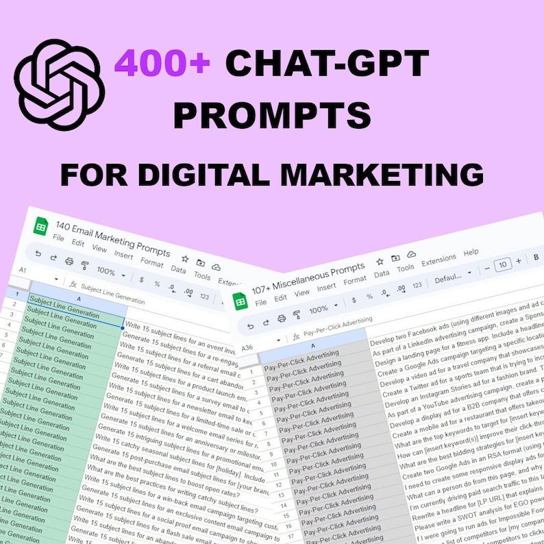 400 Chatgpt Prompts for Digital Marketing Instant Acess Copy and Paste 400 Chatgpt Prompts for Digital Marketing Instant Acess Copy and Paste