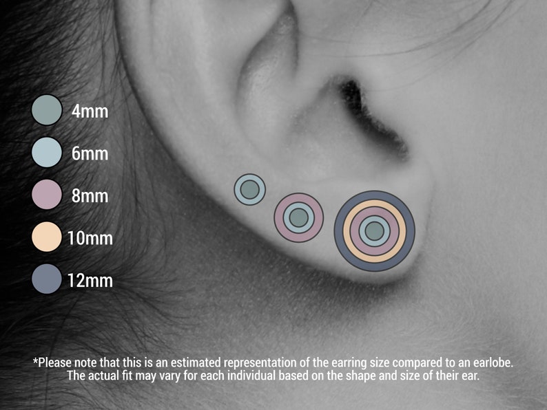 Pair of Matte Black Round Circle Polymer Clay Earrings Studs Handmade Jewelry Gothic Jewellery Mens Womens Unisex Accessories Gifts image 9