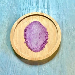 All natural shimmering purple eyeshadow