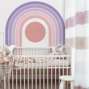 Rainbow Wall Decal, Baby Bedroom Decor, Rainbow Wall Art, Rainbow Wall Decor, Nursery Decal For Wall Kids Room Decal, Rainbow Art Sticker 23