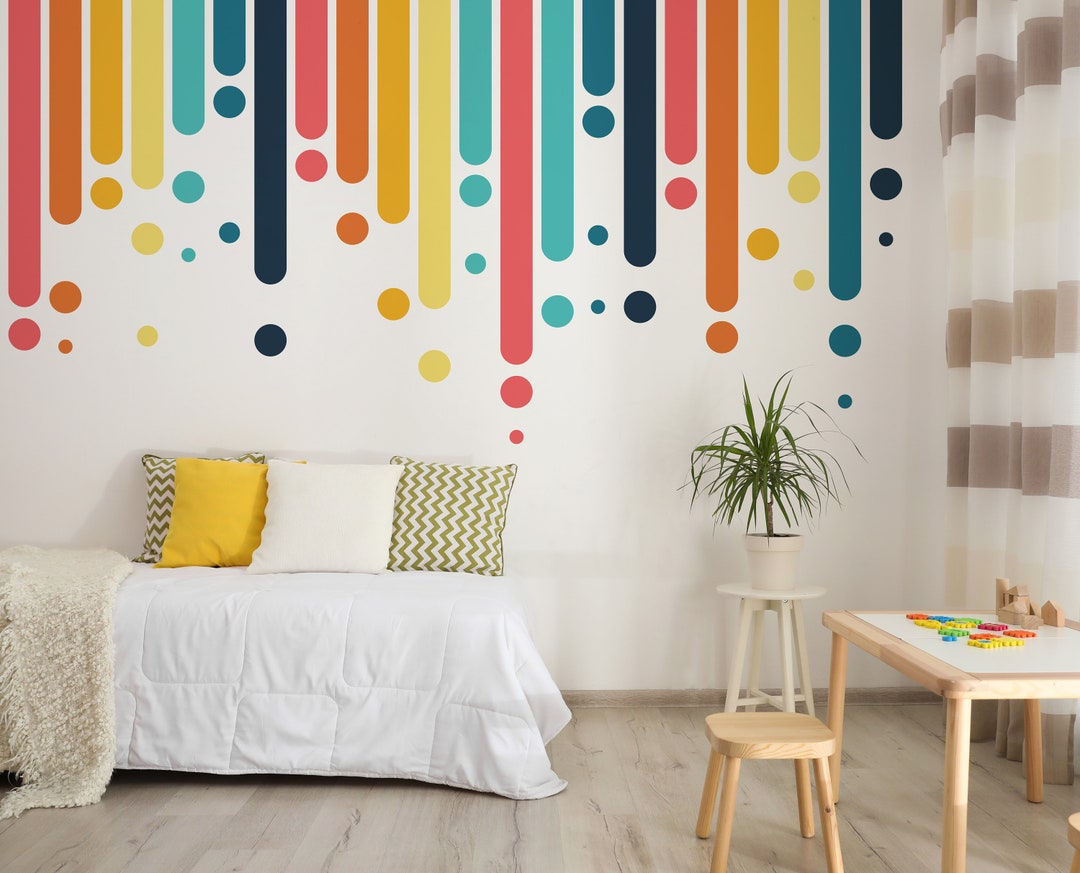 Peel and Stick Nursery Wall Decal, Playroom Wall Decal, Removable Wall