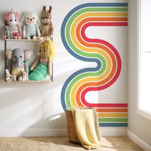 Oversized Rainbow Wall Decal, Peel and Stick Nursery Decor 20