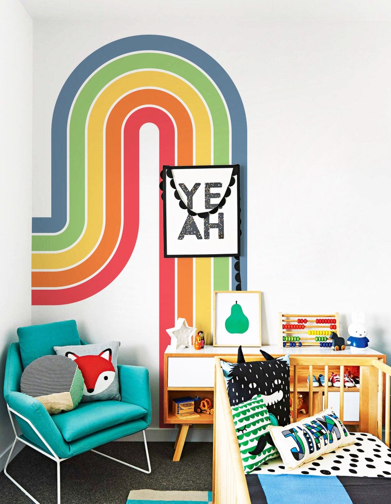 Peel and Stick Nursery Wall Decal Playroom Wall Sticker Etsy