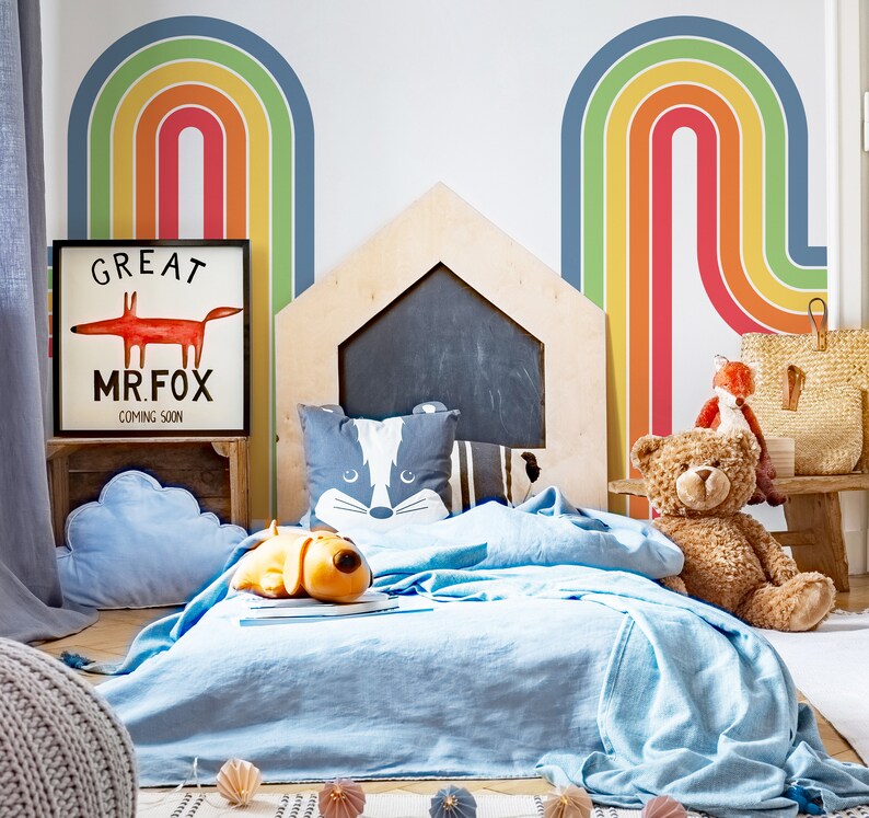 Peel and Stick Nursery Wall Decal Playroom Wall Sticker Etsy