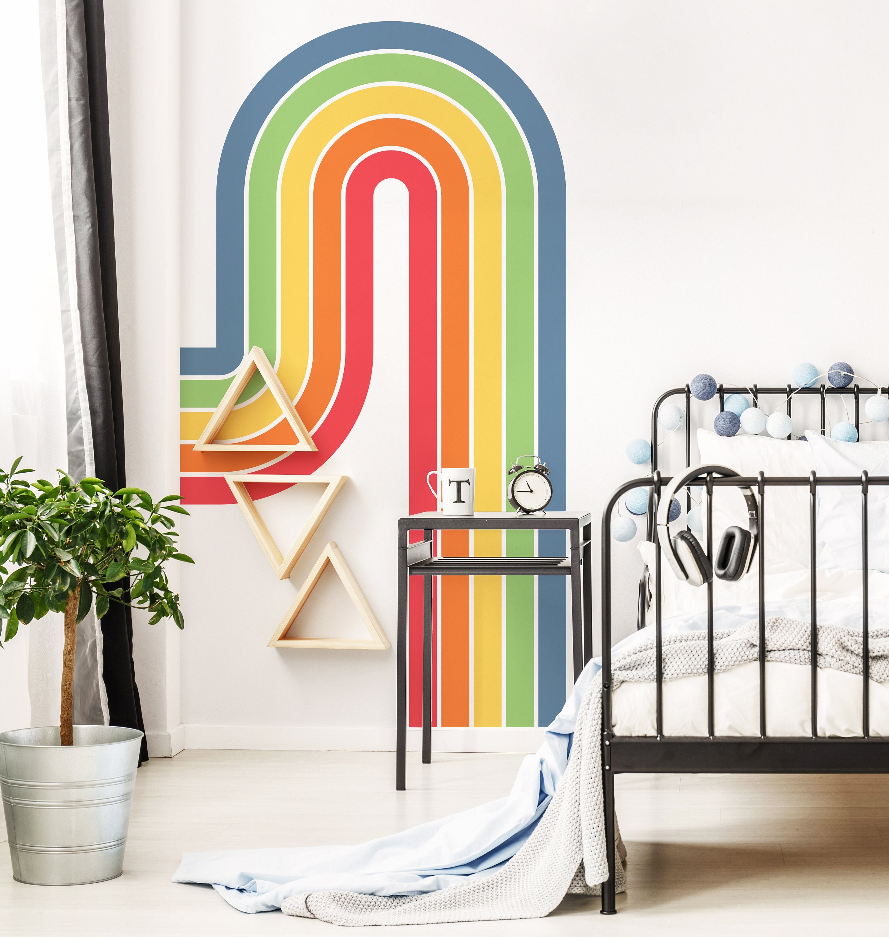 Pastel Rainbow Wall Decal, Removable Nursery Decor - Etsy