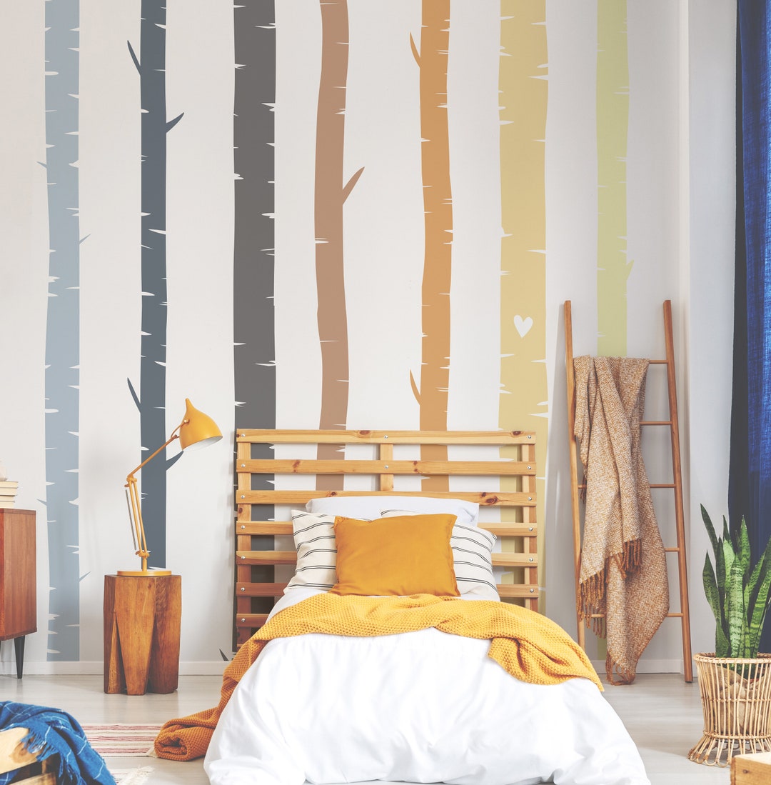 Scandinavian Wall Decal, Little Baby Bedroom Wall Decal, Woodland