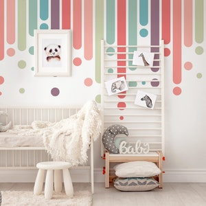 Bedroom Rainbow Wall Decals, Rainbow Stickers, Rainbow Decor, nursery wall sticker, Pastel Rainbow, Kids Room Decor, Rainbow Wall Decal 32