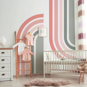 Rainbow Wall Decal, Baby Bedroom Decor, Rainbow Wall Art, Rainbow Wall Decor, Nursery Decal For Wall, Kid Room Decal, Rainbow Art Sticker 57