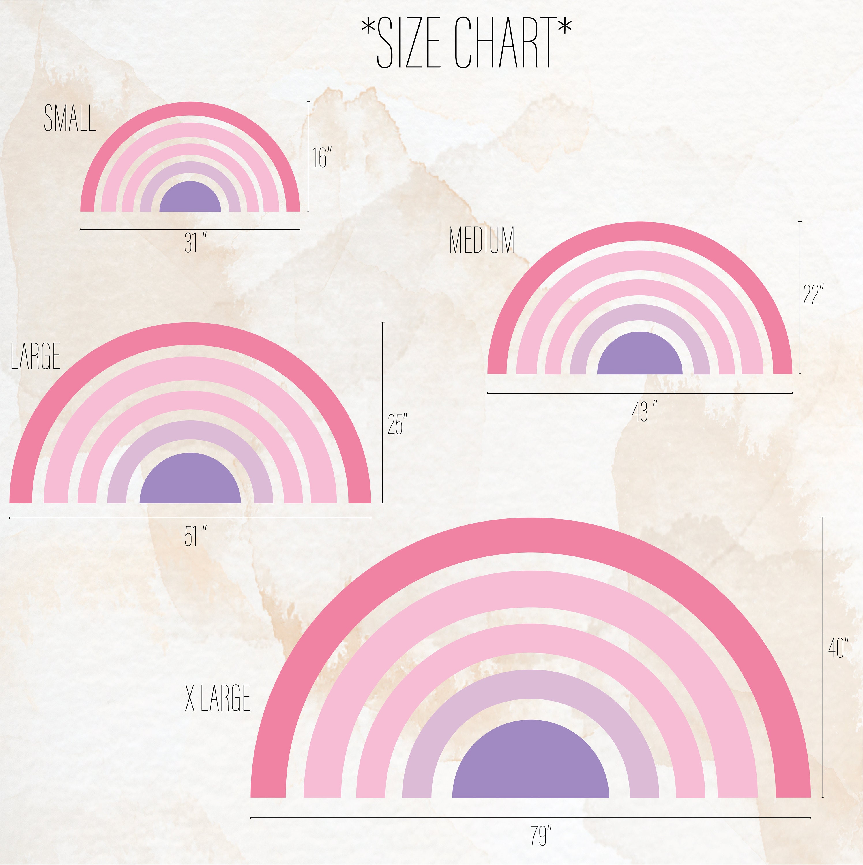 Girl Rainbow Wall Sticker, Half Rainbow Wall Decal, Nursery Kid Room ...