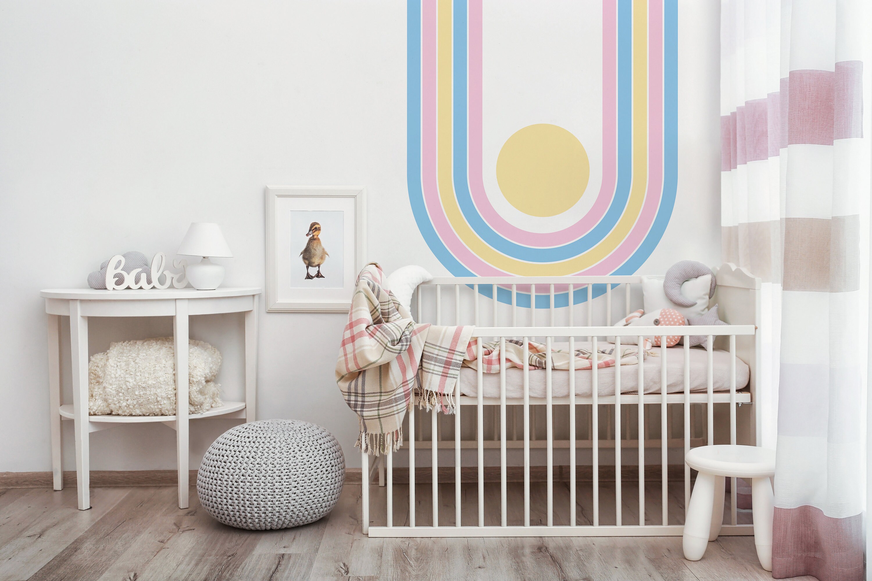 Large Rainbow Wall Decal, Colorful Rainbow Sticker, Unisex Rainbow ...