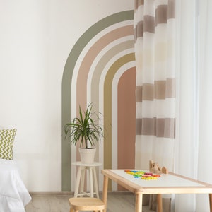 Peel n Stick Wandtattoo Kinderzimmer, Wandtattoo Spielzimmer, abnehmbares Wandbild, Wandtattoo Regenbogen, Jungen-Schlafzimmerdeko 21