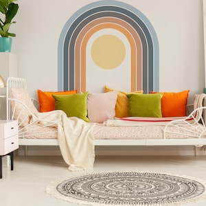 Rainbow Wall Decal, Baby Bedroom Decor, Rainbow Wall Art Rainbow, Wall Decor, Nursery Decal For Wall, Kids Room Decal Rainbow Art Sticker 51