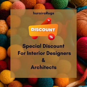 May include: A vibrant image showcasing colourful yarn balls and skeins. A promotional graphic displays "Discount" and "Special Discount For Interior Designers & Architects". The image has a warm, inviting aesthetic.