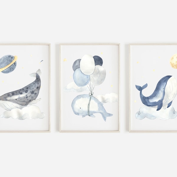 Whale Nursery Decor Etsy